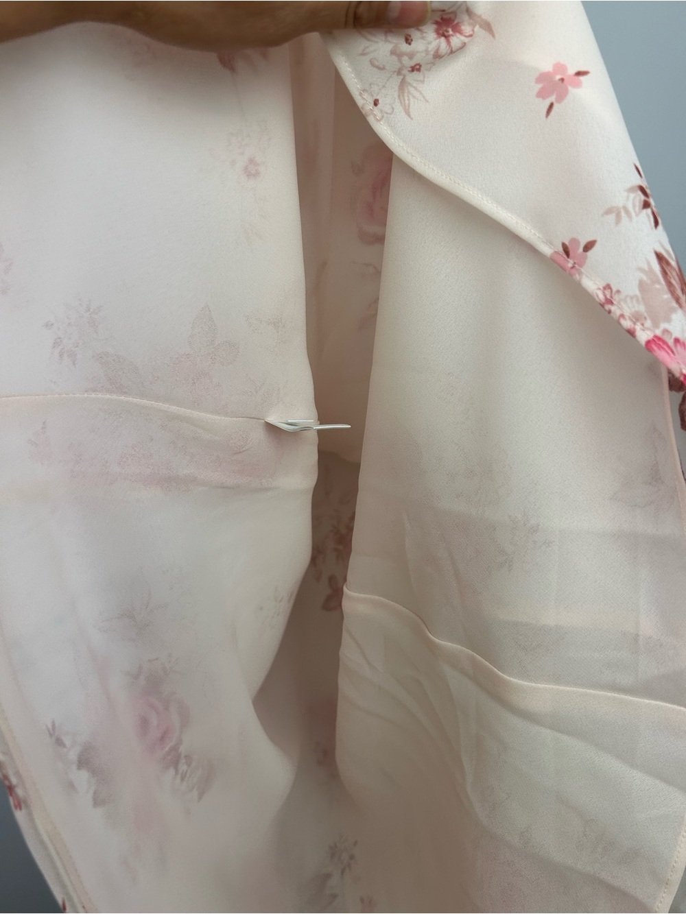 Casual corner annex vintage sleeveless midi  dress 8 floral Blush pink V-Neck - Picture 8 of 11